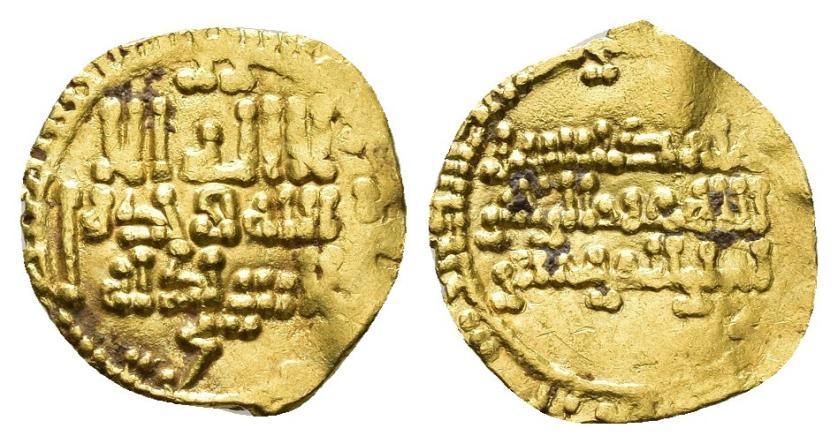 184   -  CALIFATO. ABD AL-RAHMAN III (912-961). 1/3 dinar. Al-Andalus. 320 H. AU 0,8 g. 13 mm. V-362. MBC+.