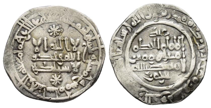 240   -  CALIFATO. AL-HAKAM II (961-976).  Dírham. Medina al-Zahra. 355 H. AR 3,16 g. 21 mm. V-454. MBC+.