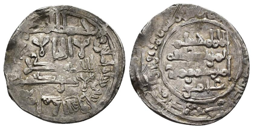 267   -  CALIFATO. HISAM II (977-1008). Dírham. Medina Fez. 378 H. AR 3,13 g. 21 mm. V-601. MBC.