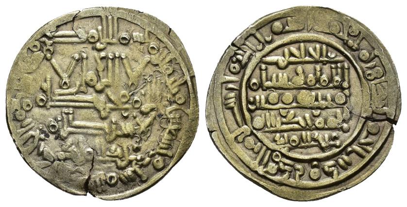 291   -  CALIFATO. HISAM II (977-1008). Dírham. Al-Andalus. 396 H. AR 3,34 g. 22 mm. V-583. Pequeña grieta. MBC+.