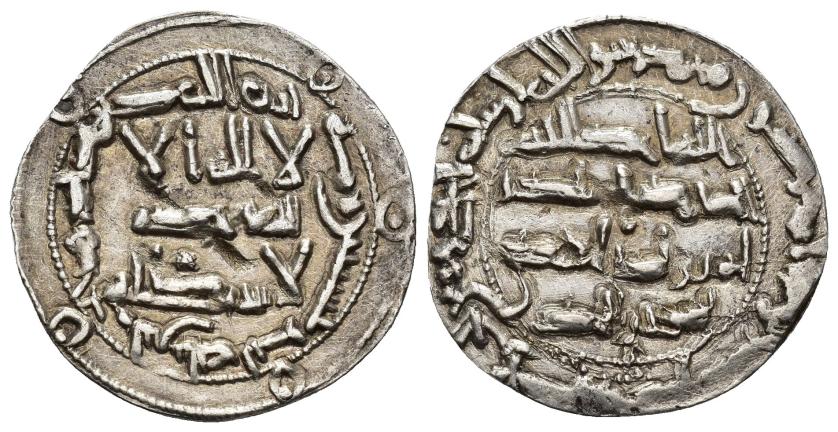 75   -  EMIRATO. AL-HAKAM I (796-821).Dírham. Al-Andalus. 193 H. AR 2,65 g. 25 mm. V-93. MBC.