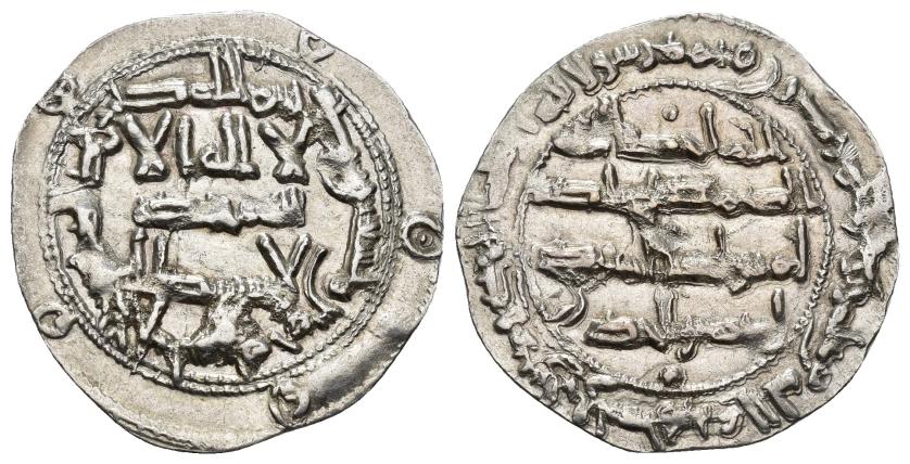 77   -  EMIRATO. AL-HAKAM I (796-821).Dírham. Al-Andalus. 195 H. AR 2,72 g. 27 mm. V-95. B.O. EBC-.