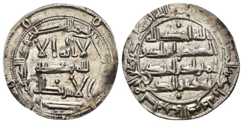 84   -  EMIRATO. AL-HAKAM I (796-821).Dírham. Al-Andalus. 200 H. AR 2,56 g. 25 mm. V-107. R.B.O. EBC-.