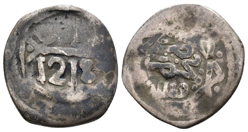 925   -  ALAUÍES. SULAYMAN B. MUHAMMAD B. 'ABD ALLAH (1206-1238/1792-1822). Muzuna. Hadrat Fez. 1218 H. AR 2,53 g. 19 mm. Eustache 1984-536. MBC-. 