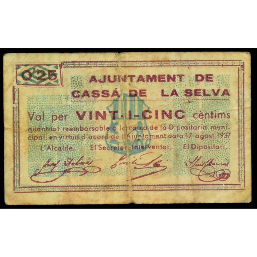 756   -  BILLETES LOCALES GUERRA CIVIL