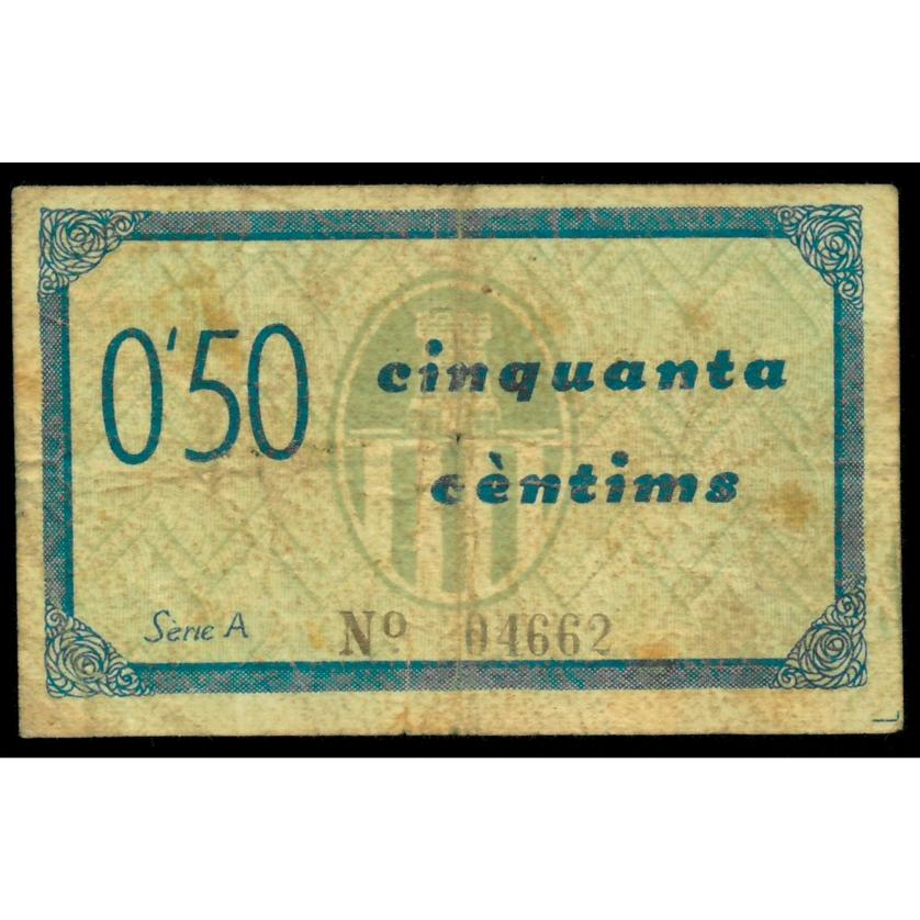 758   -  BILLETES LOCALES GUERRA CIVIL