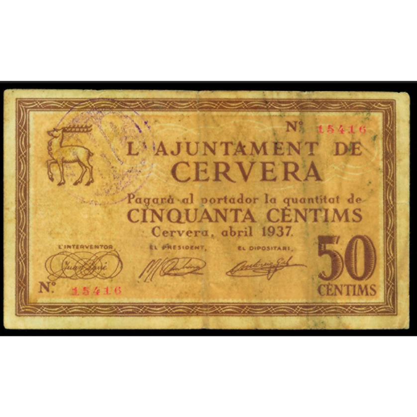 763   -  BILLETES LOCALES GUERRA CIVIL