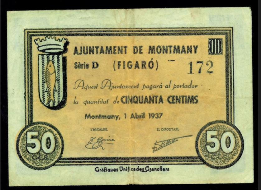 780   -  BILLETES LOCALES GUERRA CIVIL