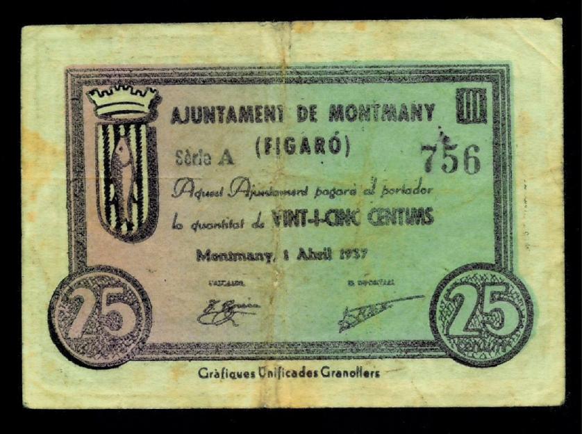 781   -  BILLETES LOCALES GUERRA CIVIL