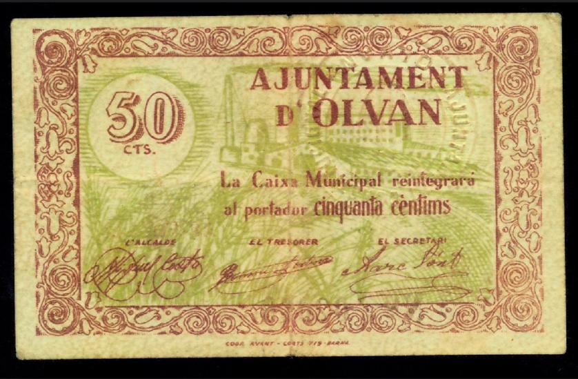 788   -  BILLETES LOCALES GUERRA CIVIL