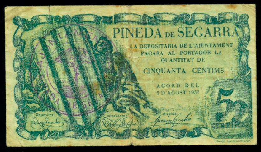 792   -  BILLETES LOCALES GUERRA CIVIL