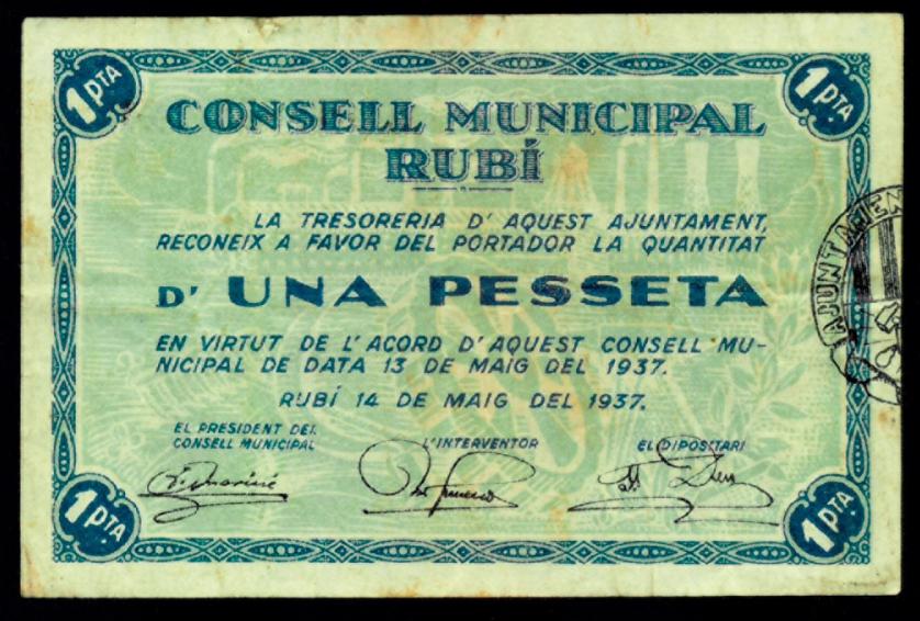 805   -  BILLETES LOCALES GUERRA CIVIL