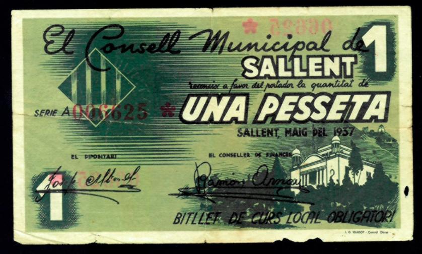 807   -  BILLETES LOCALES GUERRA CIVIL