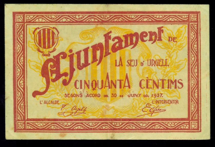 811   -  BILLETES LOCALES GUERRA CIVIL