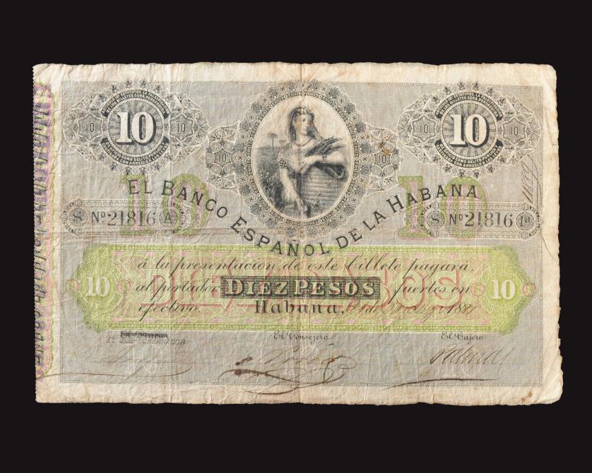 1566   -  BILLETES Y ACCIONES DE CUBA Y PUERTO RICO