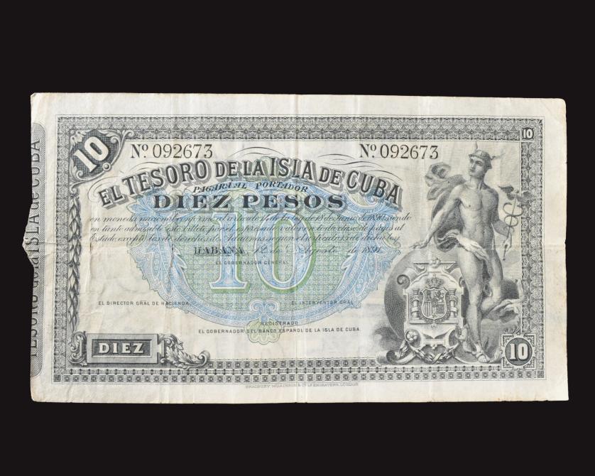 1568   -  BILLETES Y ACCIONES DE CUBA Y PUERTO RICO